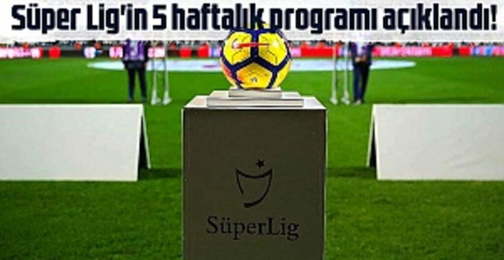 Süper Lig'de Geri Sayım Başladı: TFF 27-31. Hafta Maç Programını Açıkladı