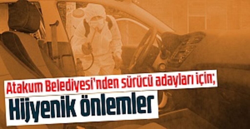 Atakum’da Sürücü Kurslarına Hijyen Operasyonu! Direksiyon Araçları ve Sınıflar Dezenfekte Edildi