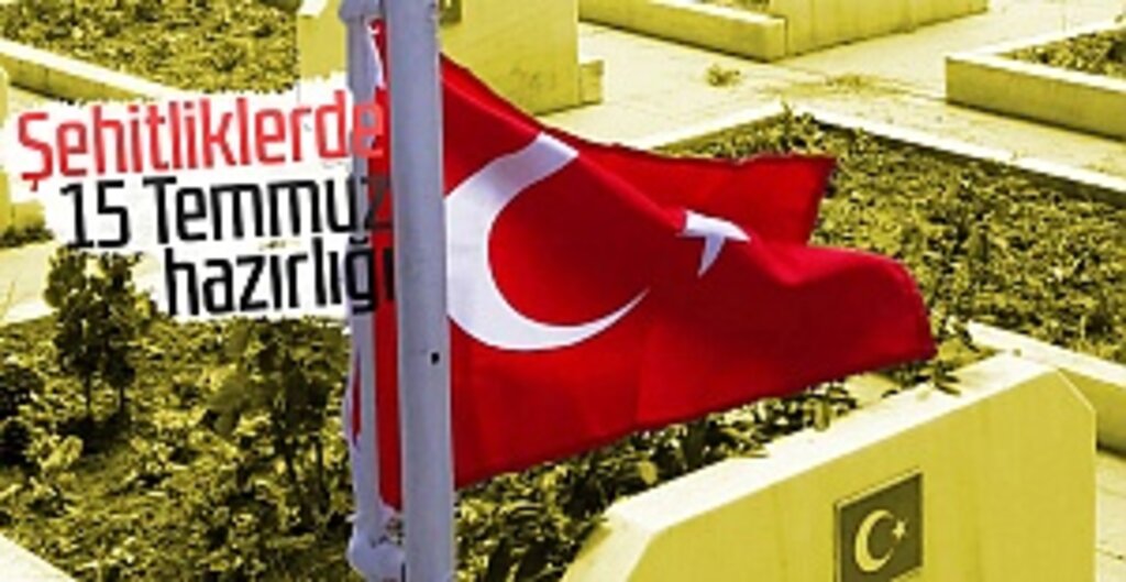 Samsun'da 15 Temmuz Öncesi Şehitliklerde Anlamlı Hazırlık