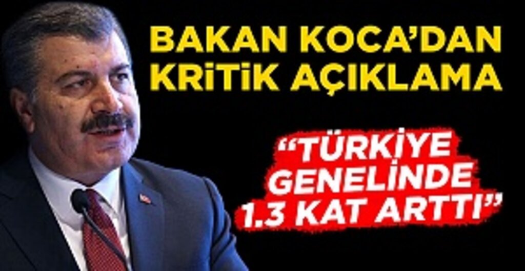 Bakan Koca açıkladı: İşte temaslı kişilerin pozitif vakaya dönüşme oranları