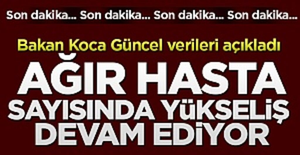 Son dakika… Bakan Koca 21 Ağustos corona virüsü verilerini açıkladı!