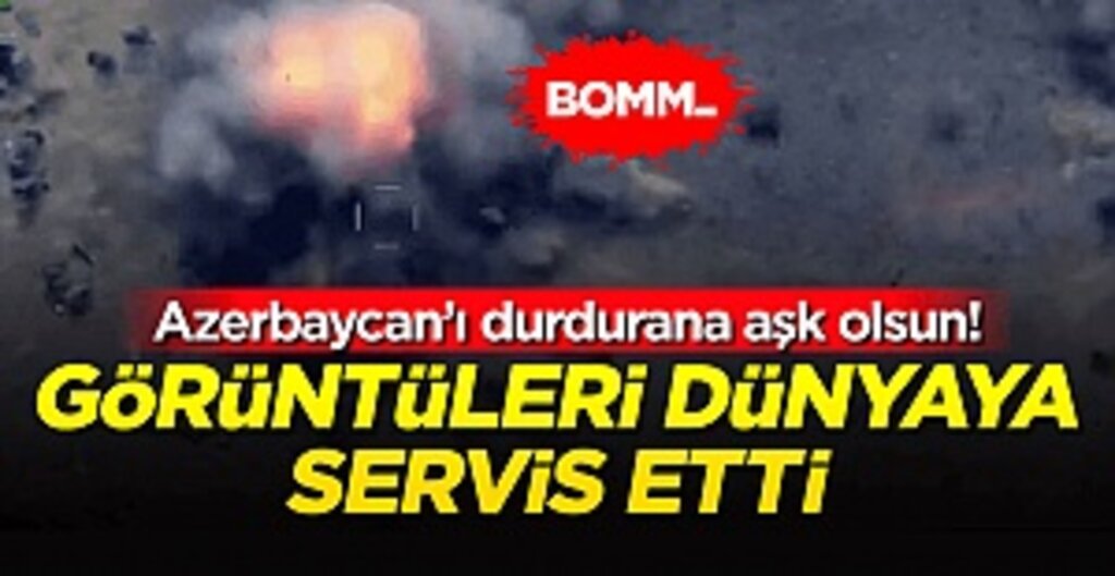 Azerbaycan, Ermenistan'a ait topçu noktası ve tankı imha etti