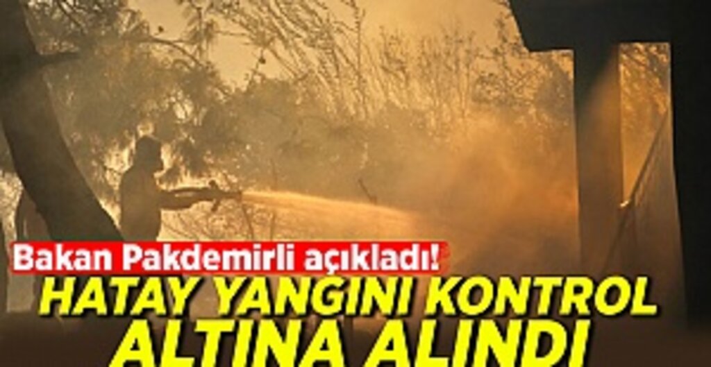 Bakan Pakdemirli açıkladı! Hatay yangını kontrol altına alındı