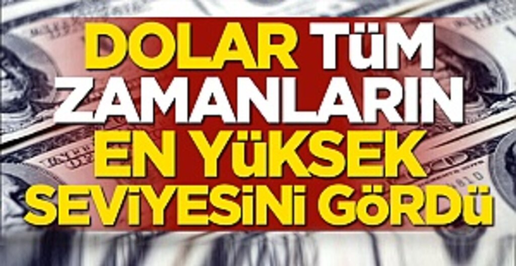 Dolar tüm zamanların en yüksek seviyesini gördü