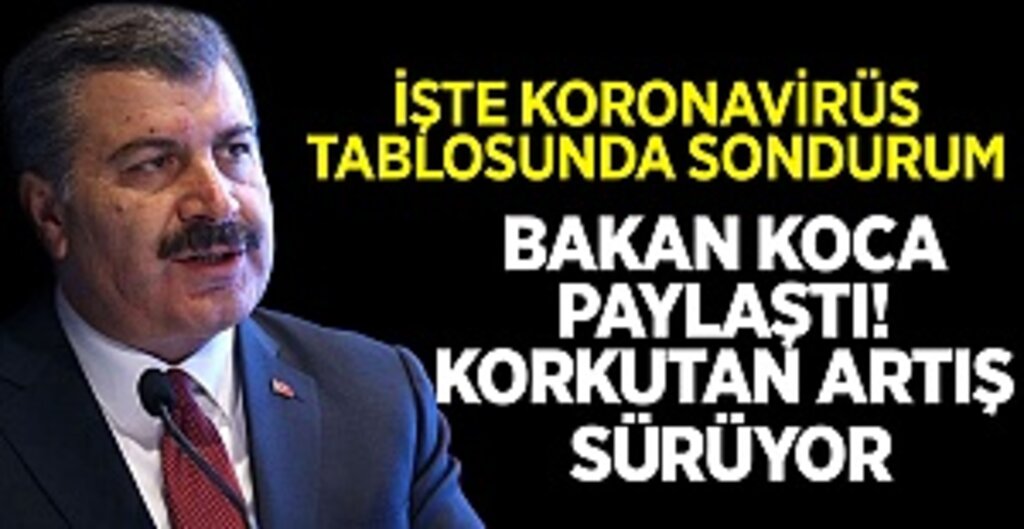 8 Kasım Türkiye koronavirüs tablosu! Bakan Koca paylaştı