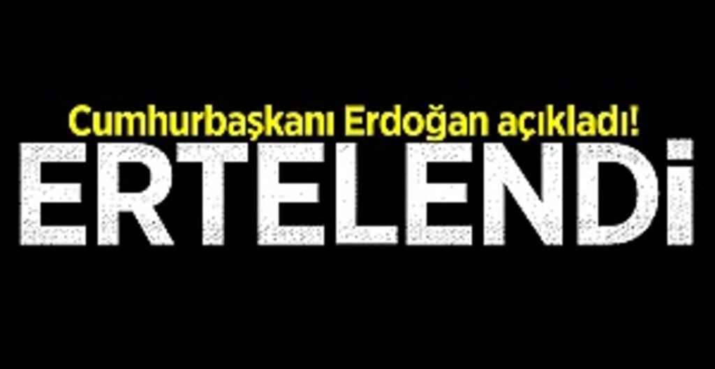 Cumhurbaşkanı Erdoğan açıkladı! AK Parti kongreleri ertelendi