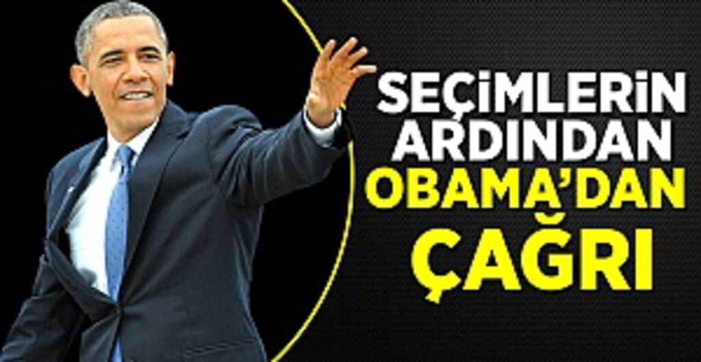 Dünya Seçimlerin ardından Obama'dan çağrı Dünya Seçimlerin ardından Obama'dan çağrı