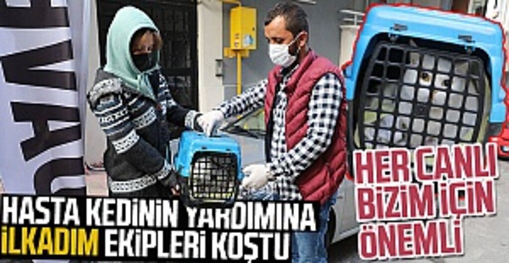 Hasta Kedinin Yardımına İlkadım Ekipleri Koştu