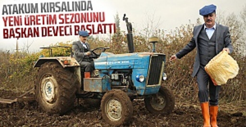 Atakum Belediyesi yeni üretim sezonuna iki çeşit buğdayla başladı