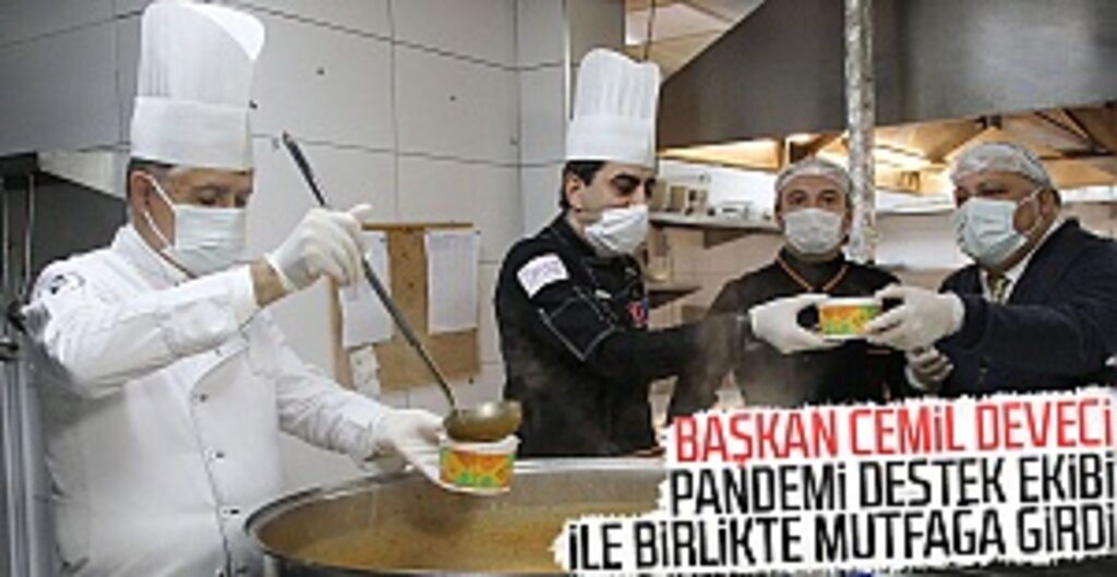 Başkan Cemil Deveci’den Pandemi Destek Ekibi’ne dayanışma ziyareti