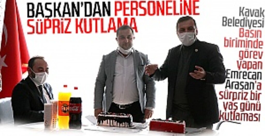 Başkan'dan Personeline Süpriz Kutlama