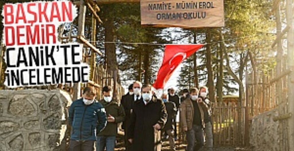 Başkan Demir, Canik’te incelemede