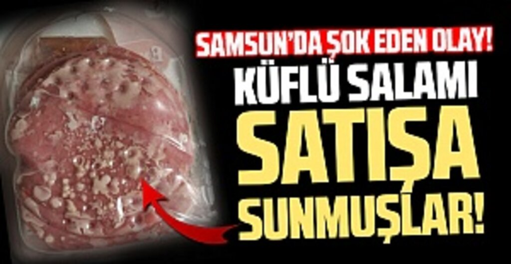 Samsun'da Küflü Salamı Satışa Sunmuşlar!