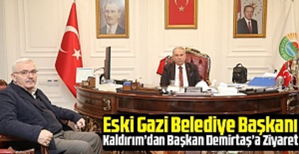 Eski Gazi Belediye Başkanı Süleyman Kaldırım, İlkadım Belediye Başkanı Necattin Demirtaş’ı Ziyaret Etti