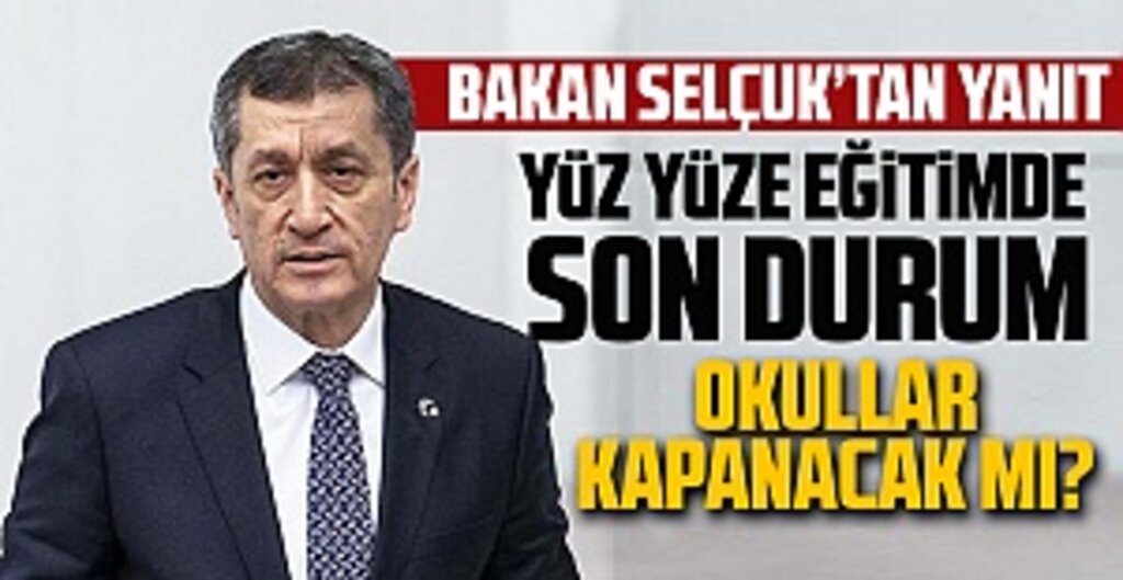 Milli Eğitim Bakanı Ziya Selçuk’tan Yüz Yüze Eğitim Açıklaması: Kararlar İl Bazında Alınıyor
