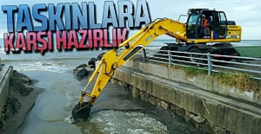 Atakum Çobanlı Deresi’nde Taşkın Riskine Karşı Temizlik Çalışması