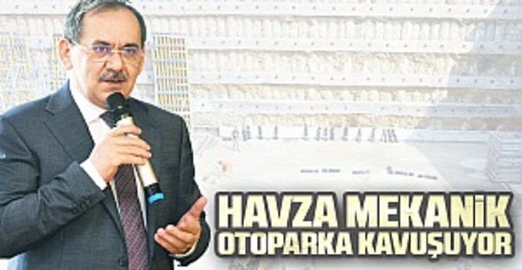 Havza'da 340 Araç Kapasiteli 5 Katlı Mekanik Otopark İnşaatı Yükseliyor