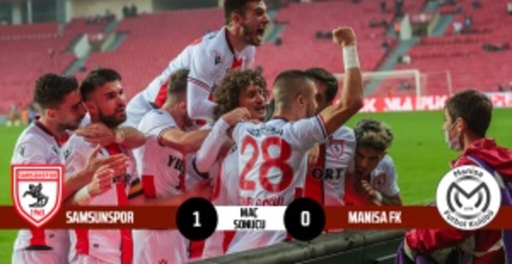 Samsunspor, Manisa FK’yı 1-0 mağlup ederek 4 haftalık galibiyet hasretine son verdi