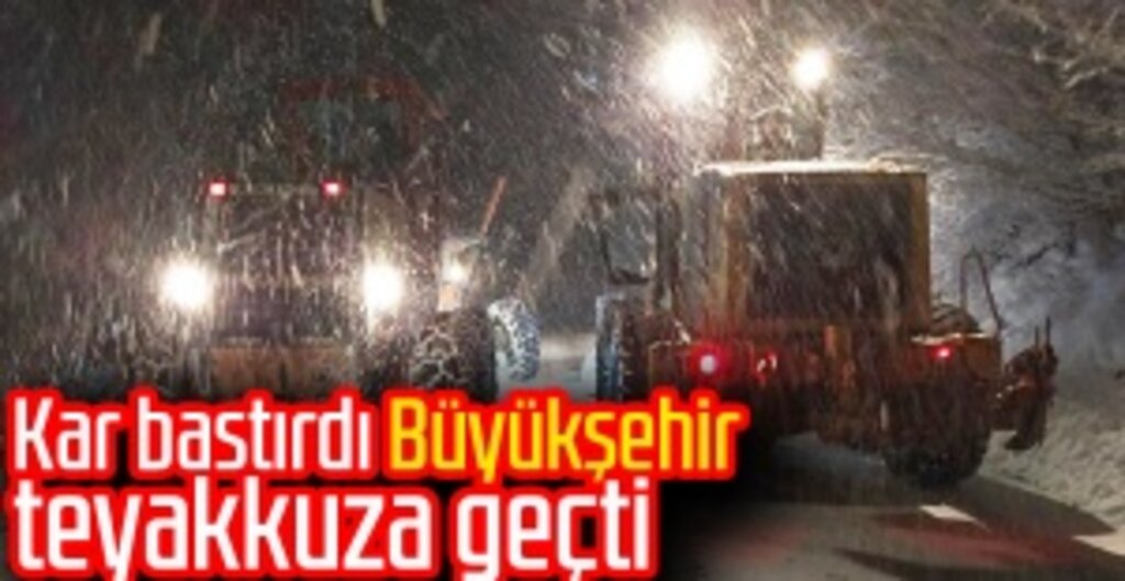 Samsun Büyükşehir Belediyesi Karla Mücadele İçin Teyakkuzda