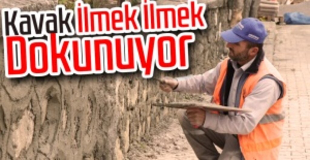 Kavak’ta Taş Duvarlara Estetik Dokunuş: İlçenin Çehresi Değişiyor