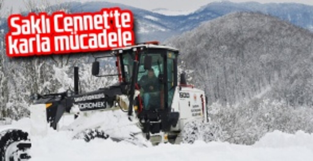 Saklı Cennet‘te karla mücadele