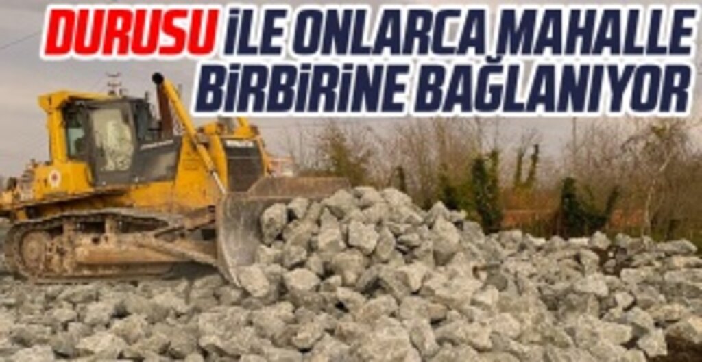 Çarşamba’da 30 Mahalleyi Birbirine Bağlayan ‘Durusu Grup Yolu’ Yenileniyor
