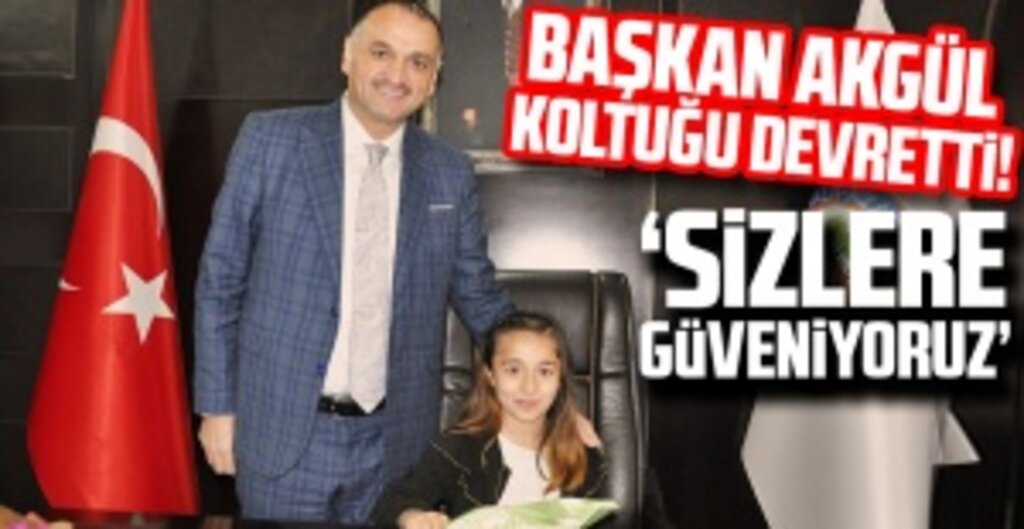 Salıpazarı Belediye Başkanı Halil Akgül, 23 Nisan’da Koltuğunu Öğrencisine Devretti