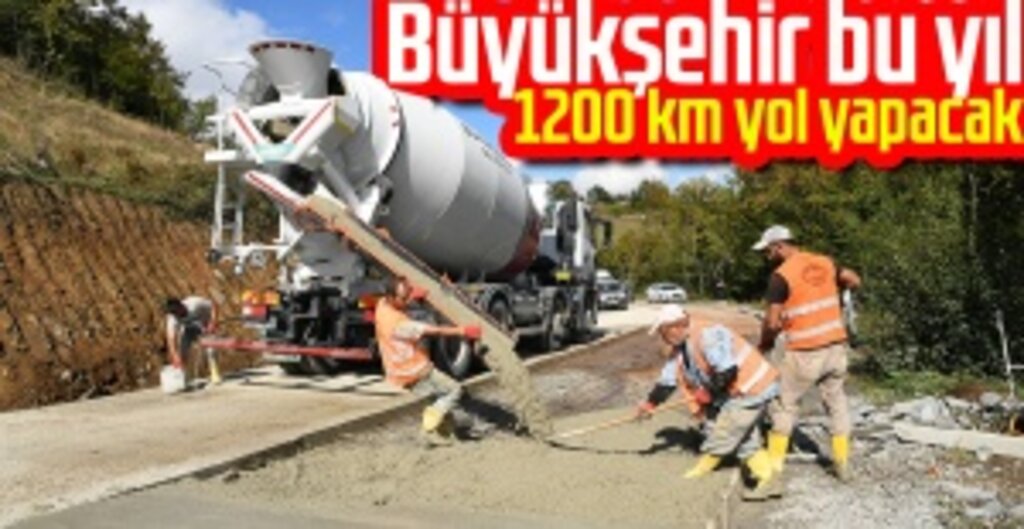 Samsun Büyükşehir Belediyesi’nden 2022'de 1200 Kilometrelik Yol Hamlesi