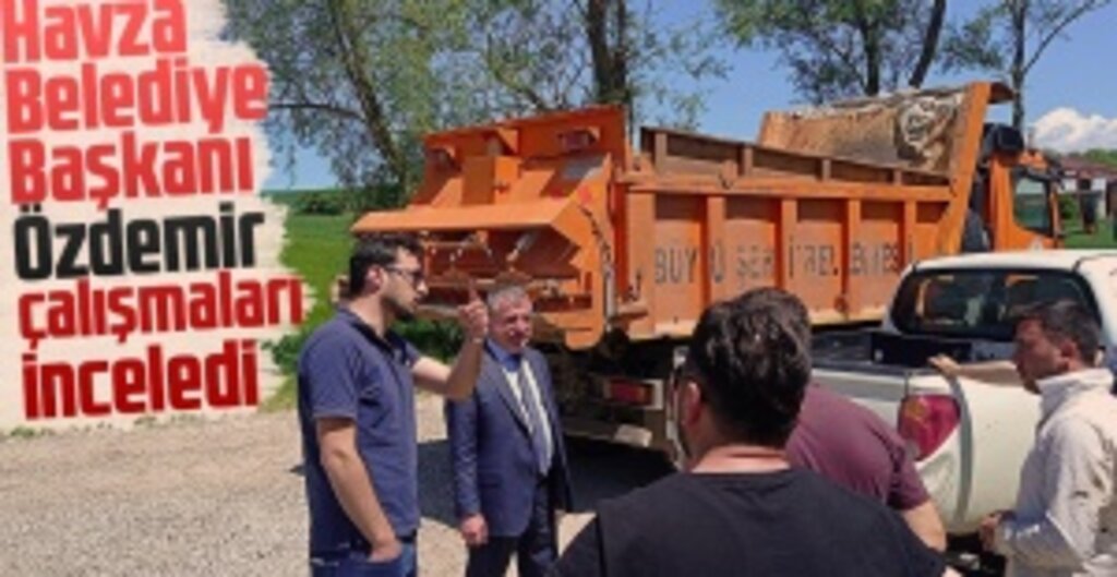 Başkan Özdemir Kırsal Mahallelerde Yol Çalışmalarını İnceledi