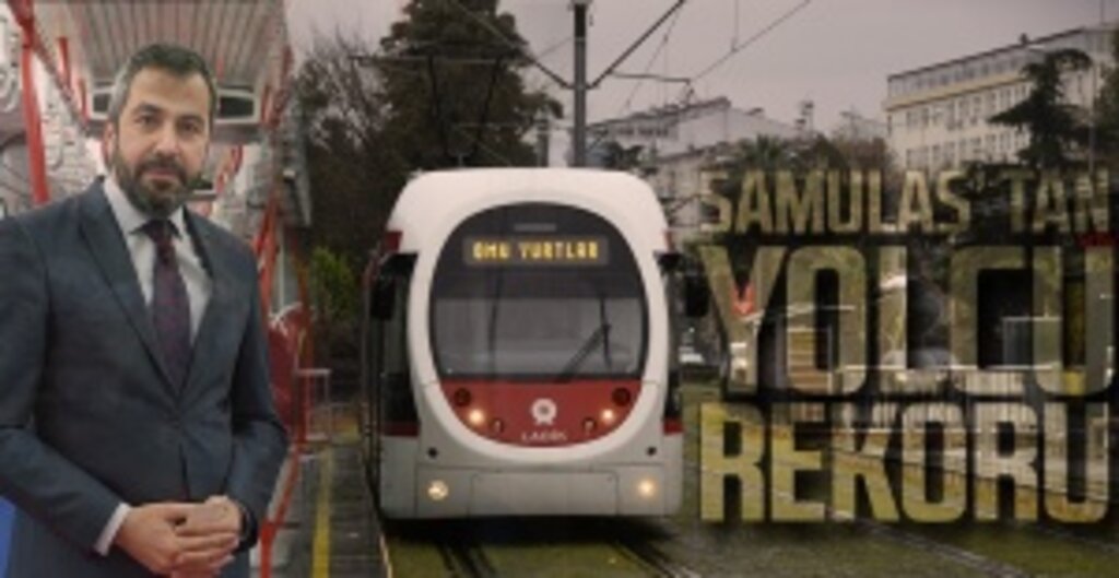 Samsun'da Raylı Ulaşımda Tarihi Rekor: Bir Günde 98 Bin 352 Yolcu
