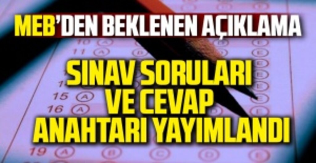 2022 LGS Soruları ve Cevap Anahtarları Yayımlandı: MEB'den Resmi Açıklama Geldi