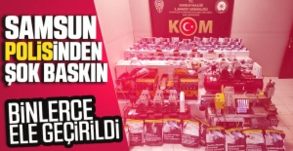 Samsun'da Kaçak Tütün Operasyonu: 2 Kişi Gözaltında