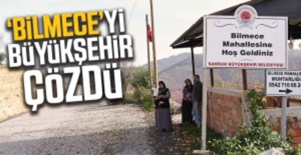 Samsun Bilmece Mahallesi'nde Yılların Yol Sorunu Çözüldü