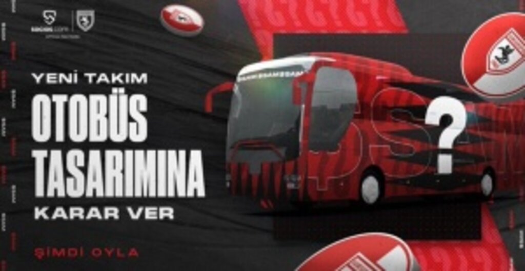 Takım Otobüsünü Sen Seç! Samsunspor'un yeni otobüs tasarımı bu olsun diyorsan...