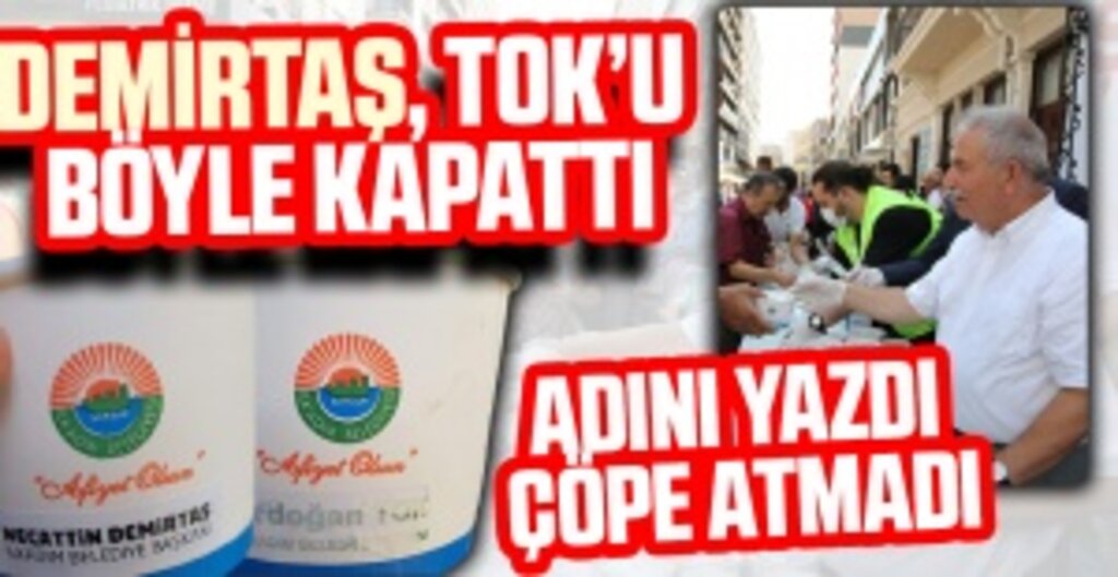 Başkan Necattin Demirtaş’tan Aşure Gününde Tasarruflu Uygulama