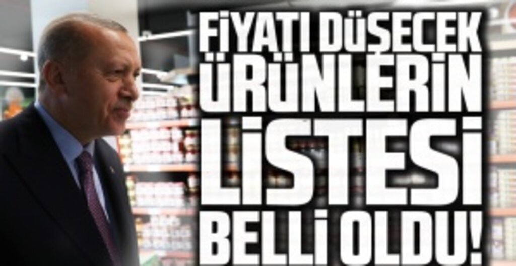 Cumhurbaşkanı Erdoğan Talimat Verdi! İşte Fiyatı Düşecek Gıda Ürünleri