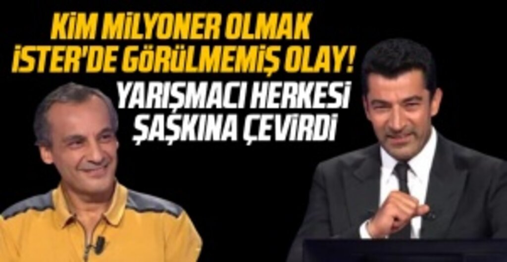 Kim Milyoner Olmak İster'de görülmemiş olay! Yarışmacı yaptığıyla herkesi şaşkına çevirdi