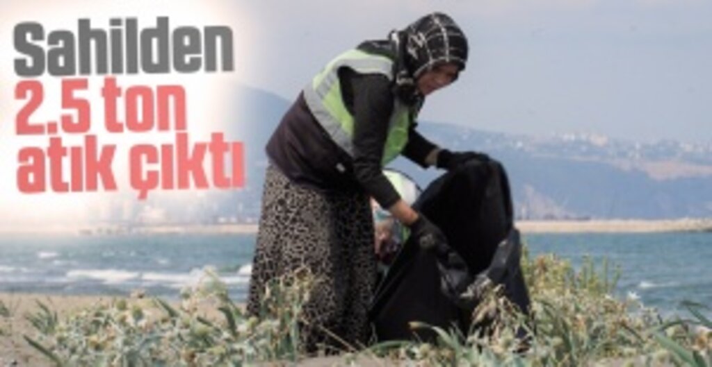 Samsun’un Plajları Tertemiz! Costal Sahili’nde 2.5 Ton Atık Toplandı