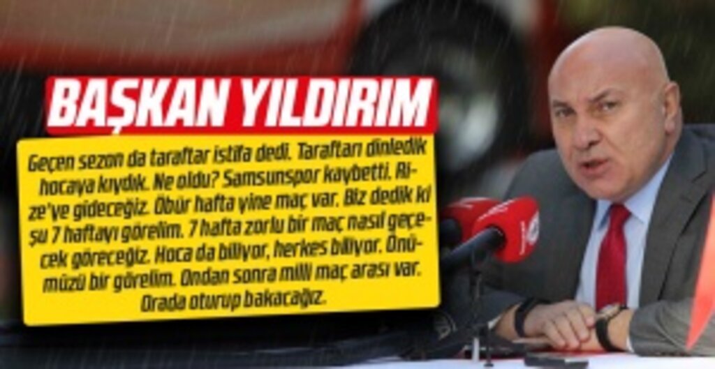 Başkan Yüksel Yıldırım: Öfkeyle kalkan zararla oturur