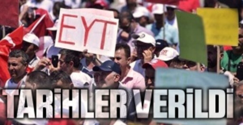 EYT ve Sözleşmelide Tarihler Verildi
