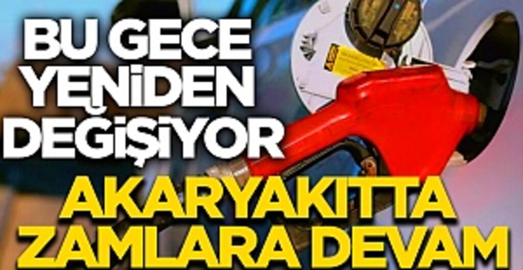 Motorine bu gece bir zam daha geliyor: