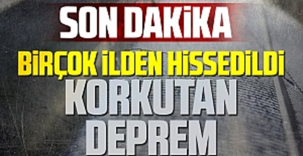 AFAD duyurdu: 4.7 büyüklüğünde deprem!