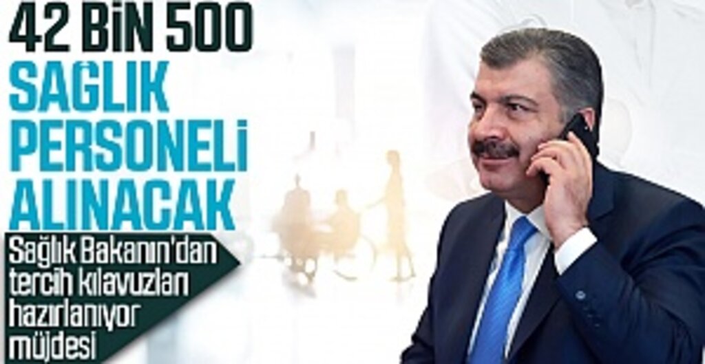 Bakan Koca 'Hayırlı olsun' diyerek duyurdu! 42 bin 500 yeni personel alınıyor
