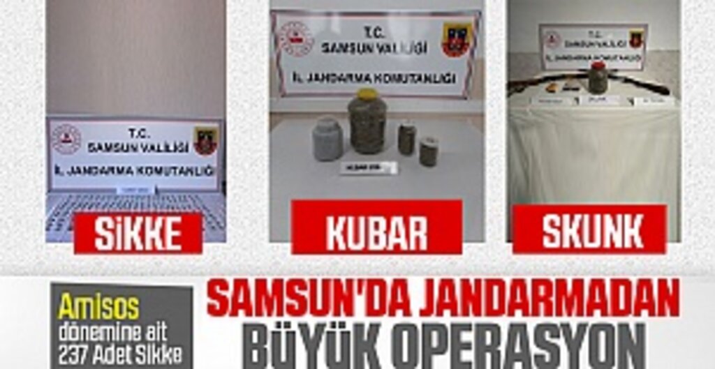 Samsun'da Jandarmadan Büyük Operasyon