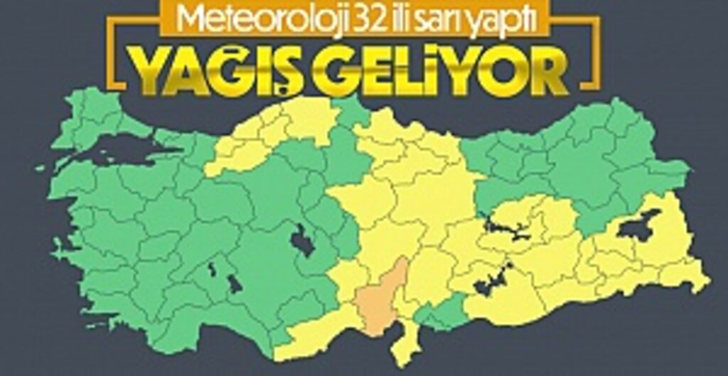Samsunlular Dikkat! Meteoroloji'den 33 il için kuvvetli yağış uyarısı