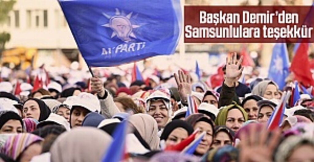 Başkan Demir’den Samsunlulara teşekkür