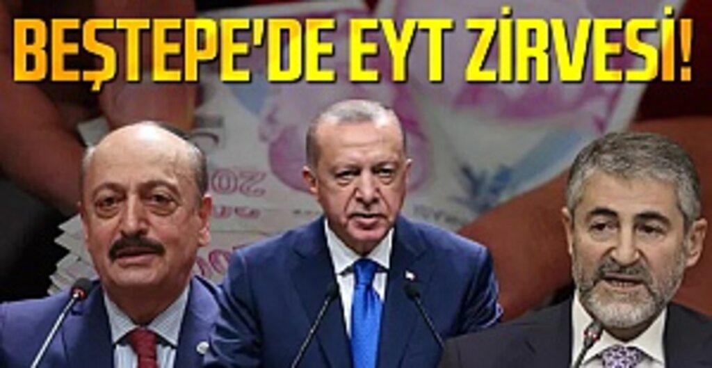 Beştepe'de EYT zirvesi! Cumhurbaşkanı Erdoğan Bakan Bilgin'i ve Bakan Nebati'yi kabul etti