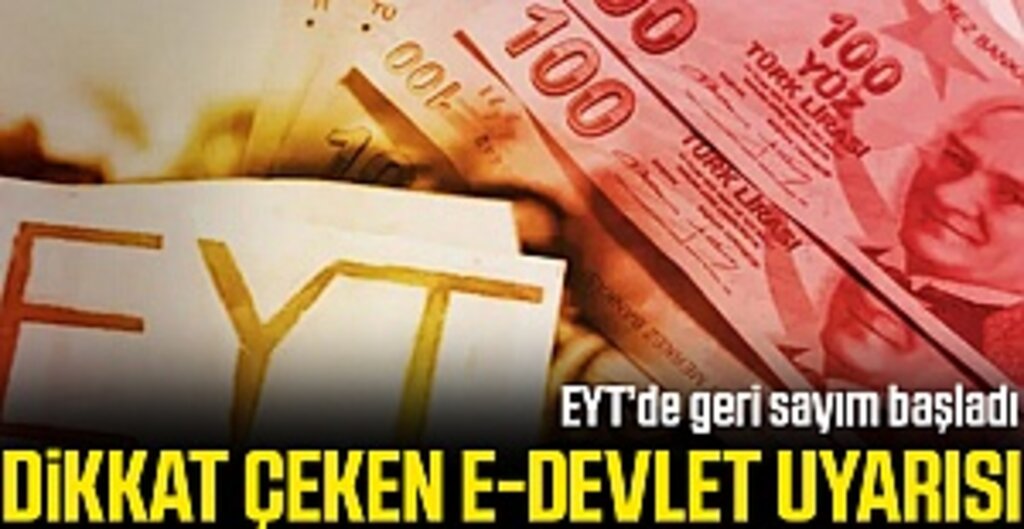 EYT’de geri sayım başladı E- Devlet Uyarısı! Şartlar açıklandı