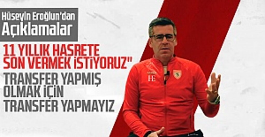 Samsunspor Teknik Direktörü Hüseyin Eroğlu: 11 Yıllık Hasreti Bitireceğiz