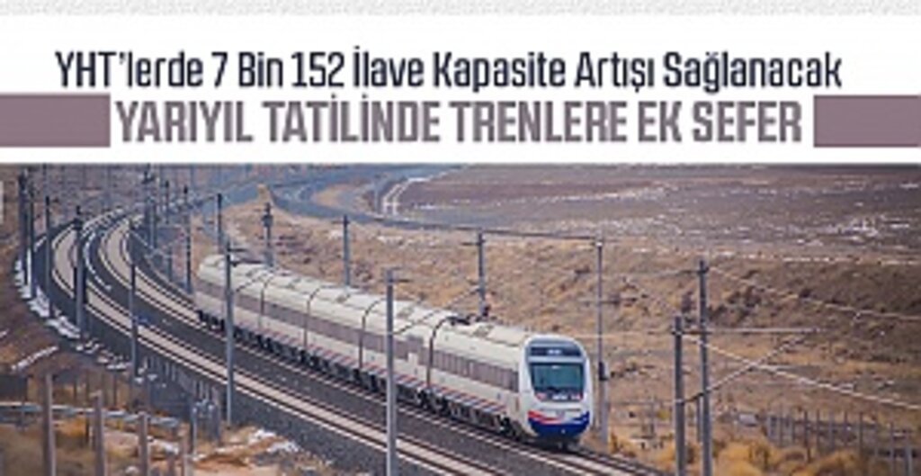 YHT’lerde 7 Bin 152 İlave Kapasite Artışı Sağlanacak